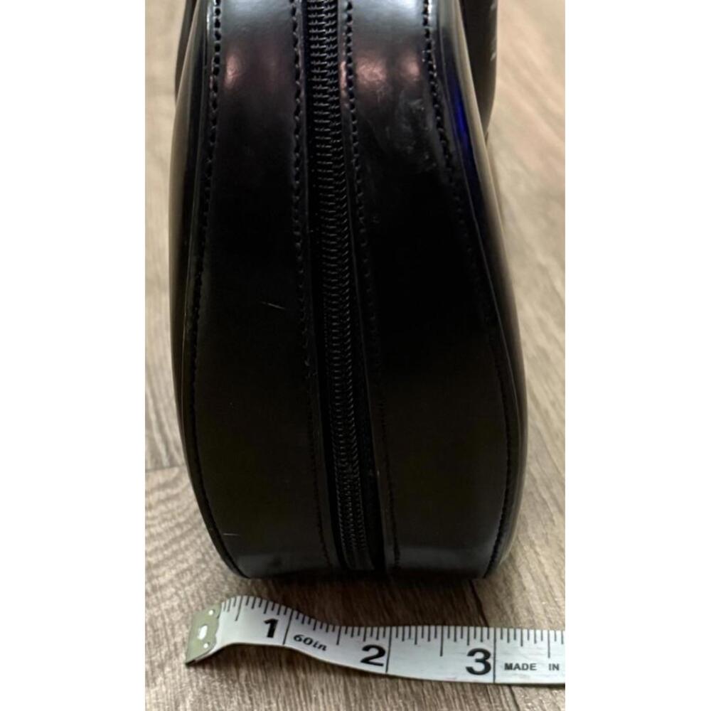 Jones New York Leather Vintage Full Zip 12 By 6  Patent Leather Under Arm Bag - Picture 4 of 8